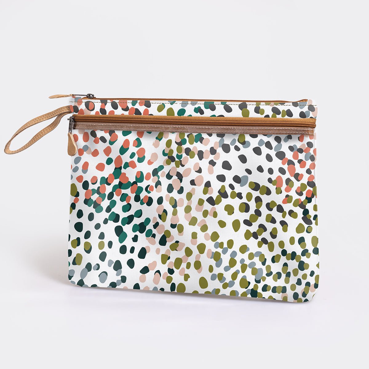 Kids Sticky Fingers Ipad | Laminated Fabric Confetti - All About Pouch by Thandana