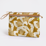 Kids Sticky Fingers Ipad | Laminated Fabric Fauna - Earth Pouch by Thandana