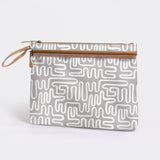 Kids Sticky Fingers Ipad | Laminated Fabric Geo - Moonstruck Pouch by Thandana