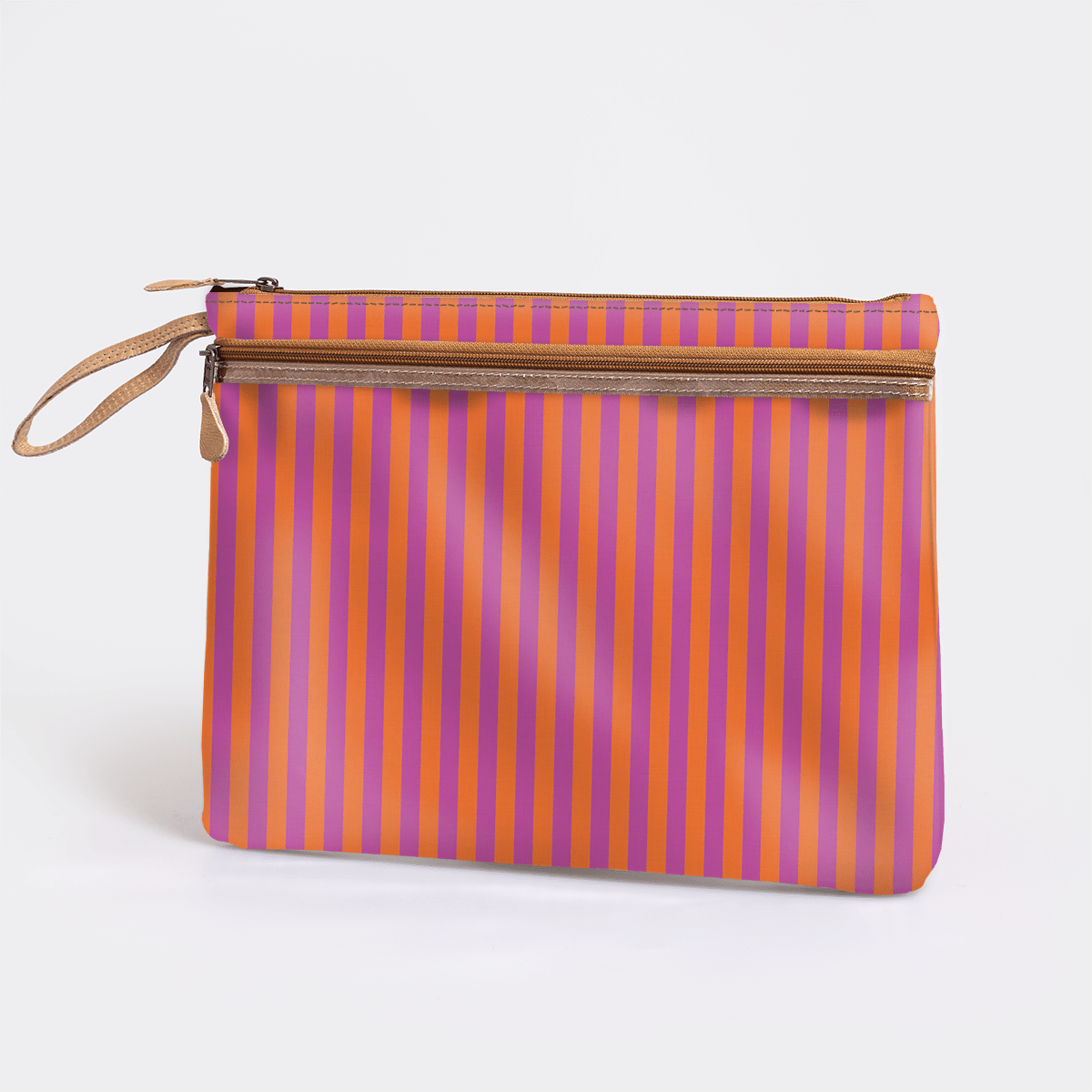 Kids Sticky Fingers Ipad | Laminated Fabric Linear - Preppy Pouch by Thandana