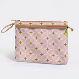 Kids Sticky Fingers Ipad | Laminated Fabric Nova - Blush Pouch by Thandana