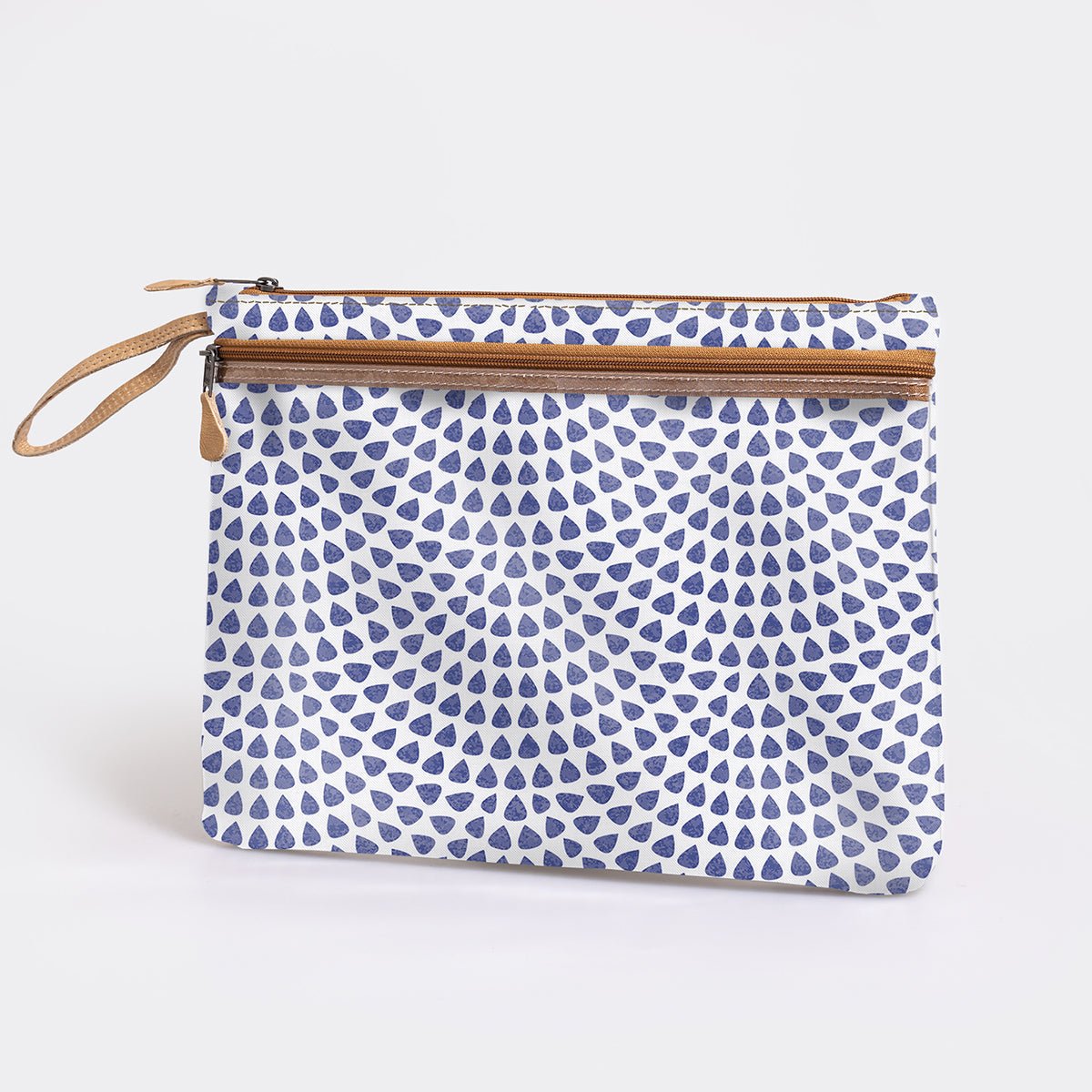 Kids Sticky Fingers Ipad | Laminated Fabric Scale Away with me - Dazzling Blue Pouch by Thandana
