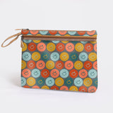 Kids Sticky Fingers Ipad | Laminated Fabric Smiley - Jet Pouch by Thandana