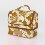 Kids Thermal Cooler | Laminated Fabric with Genuine Leather Fauna - Earth Mini Thermal Cooler by Thandana