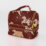 Kids Thermal Cooler | Laminated Fabric with Genuine Leather Midnight Pony - Cherry Mini Thermal Cooler by Thandana