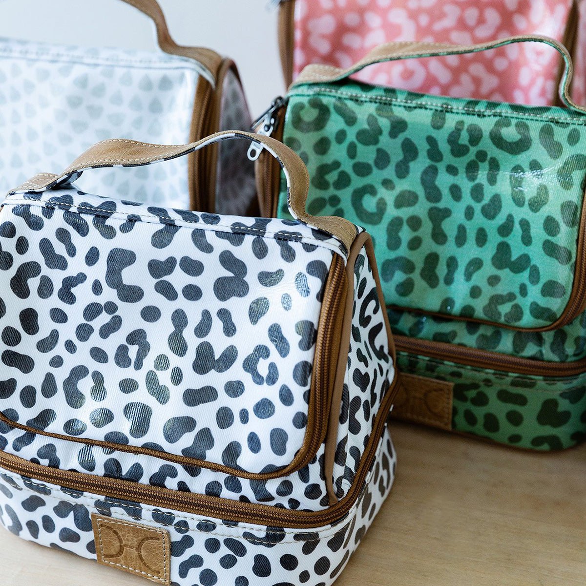 Kids Thermal Cooler | Laminated Fabric with Genuine Leather Mini Thermal Cooler by Thandana