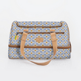 Kids Travel Golf Bag | Laminated Fabric with Genuine Leather Nova - Mist / Chunky Zip Travel Golf Bag Laminated Fabric