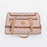 Kids Travel Golf Bag | Laminated Fabric with Genuine Leather Nova - Blush / Chunky Zip Travel Golf Bag Laminated Fabric