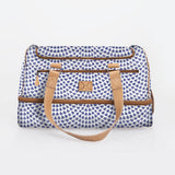 Kids Travel Golf Bag | Laminated Fabric with Genuine Leather Scale Away with me - Dazzling Blue / Chunky Zip Travel