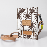 Kids Urban Cellphone Sling | Laminated Fabric with Genuine Leather Palm - Neutral / Chunky Zip Kids Urban Sling
