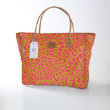 Kids Utility Shopper Bag | Laminated Fabric Cheetah - Preppy Utility Shopper Bag by Thandana