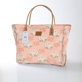 Kids Utility Shopper Bag | Laminated Fabric Crazy Daisy - Blush Utility Shopper Bag by Thandana
