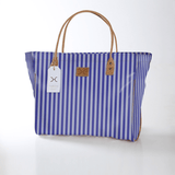 Kids Utility Shopper Bag | Laminated Fabric Linear - Jet Utility Shopper Bag by Thandana