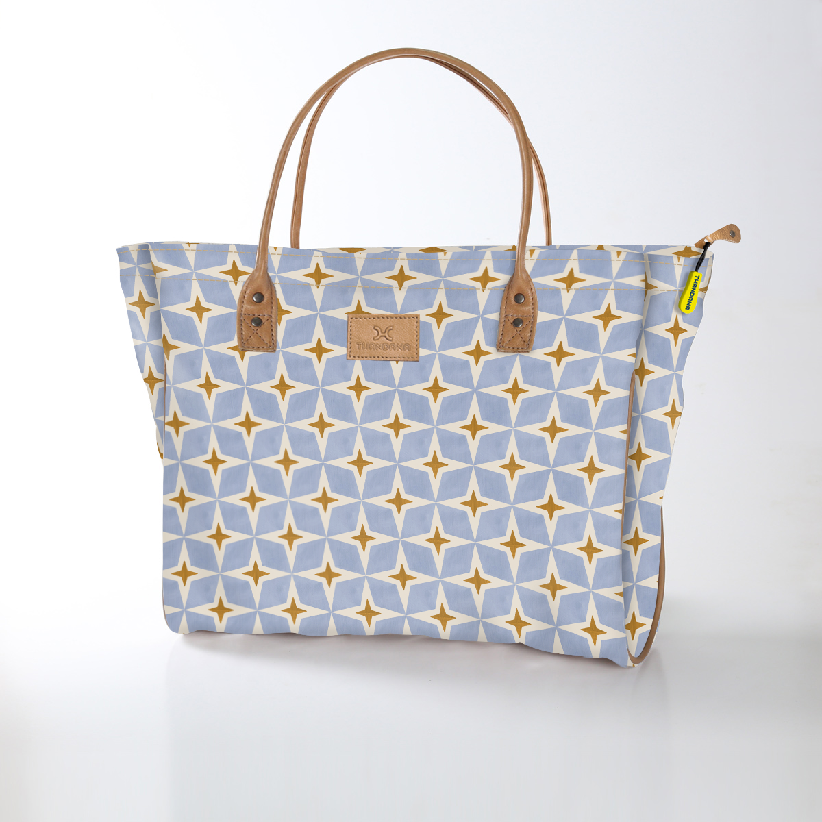 Kids Utility Shopper Bag | Laminated Fabric Nova - Mist Utility Shopper Bag by Thandana
