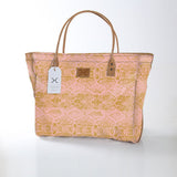Kids Utility Shopper Bag | Laminated Fabric Python - Bloom Utility Shopper Bag by Thandana