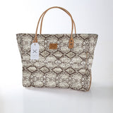 Kids Utility Shopper Bag | Laminated Fabric Python - Moody Utility Shopper Bag by Thandana