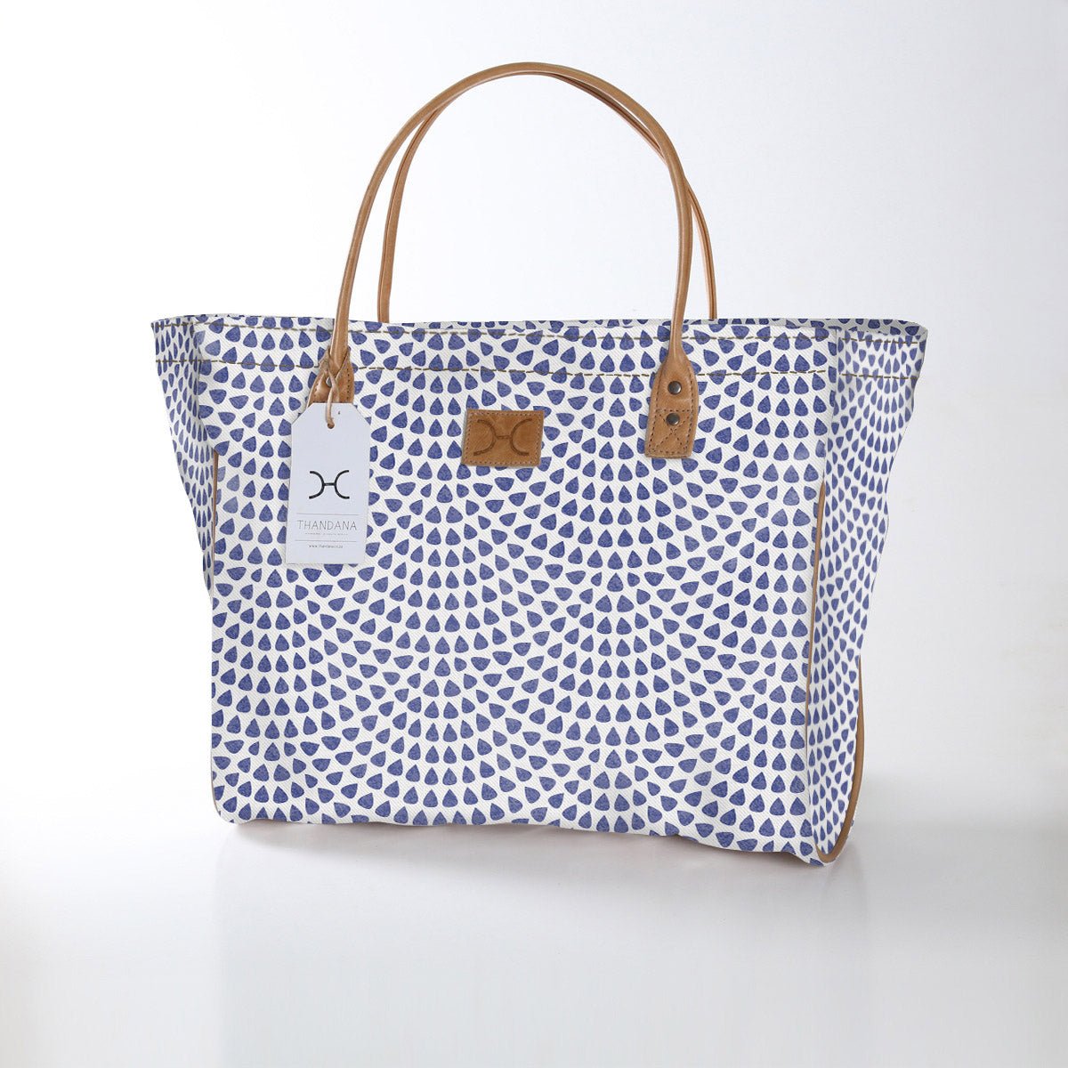 Kids Utility Shopper Bag | Laminated Fabric Scale Away with me - Dazzling Blue Utility Shopper Bag by Thandana