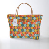 Kids Utility Shopper Bag | Laminated Fabric Smiley - Jet Utility Shopper Bag by Thandana