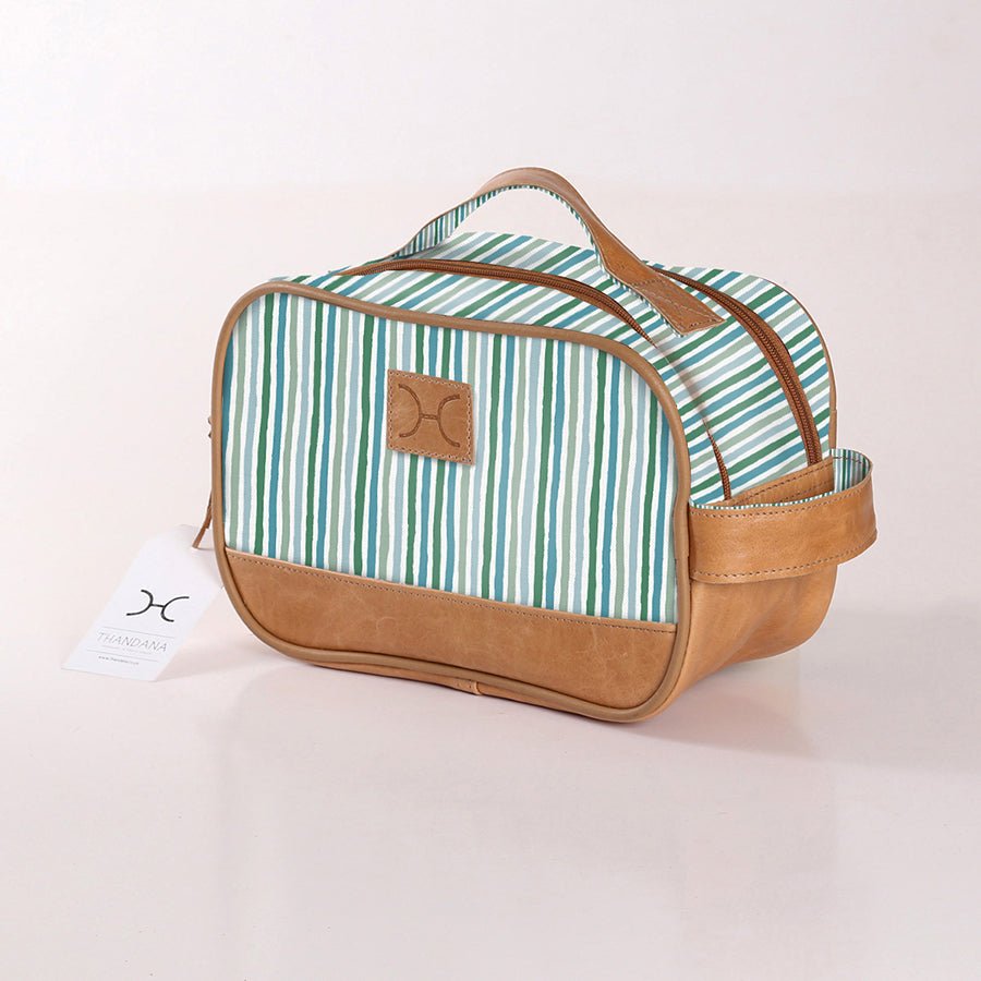 Kids Vanity Bag | Laminated Fabric with Genuine Leather Vanity Fabric by Thandana