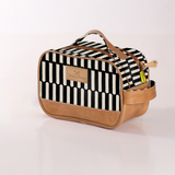 Kids Vanity Bag | Laminated Fabric with Genuine Leather Indie - Pitch Vanity Fabric by Thandana