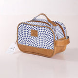 Kids Vanity Bag | Laminated Fabric with Genuine Leather Scale Away with me - Dazzling Blue Vanity Fabric by Thandana