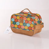 Kids Vanity Bag | Laminated Fabric with Genuine Leather Smiley - Jet Vanity Fabric by Thandana