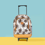 Kids Wheelie Backpack | Laminated Fabric | Blue Handle Kids Backpack by Thandana