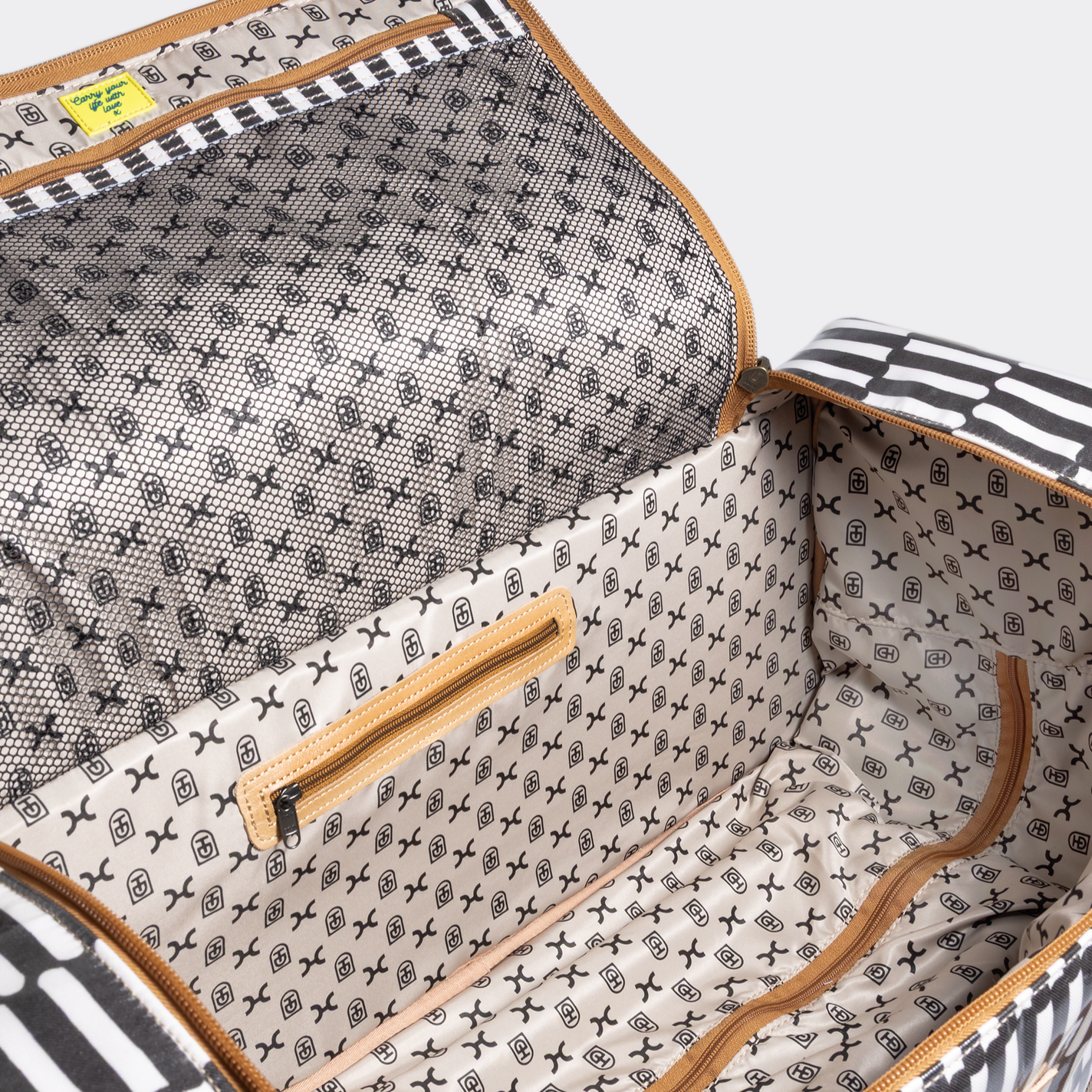 Kids Wheelie Travel Bag | Laminated Fabric with Genuine Leather Large Weekender Luggage Bag by Thandana