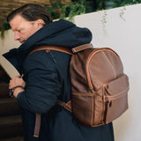 Laptop 15’ Backpack | Genuine Leather | Corporate Laptop Bag Leather by Thandana