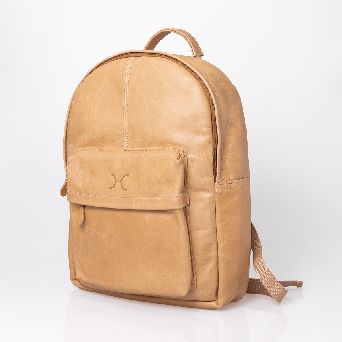Laptop 15’ Backpack | Genuine Leather | Corporate Hazelnut Leather Laptop Bag Leather by Thandana