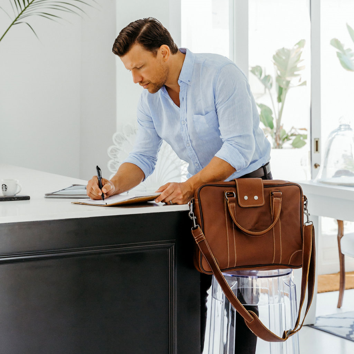 Laptop 15’ Bag | Genuine Leather | Corporate Laptop Bag Leather by Thandana