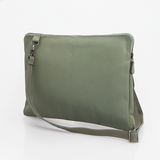 Laptop 15’ Sling | Genuine Leather | Corporate Green Leather / Gunmetal (default) Laptop Bag Leather by Thandana