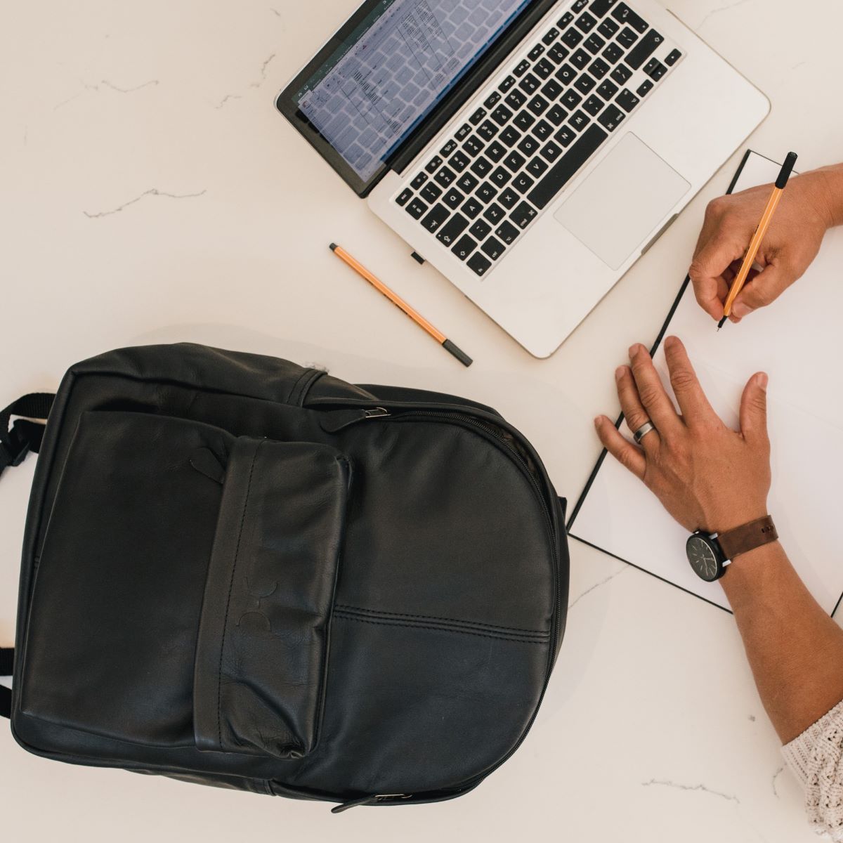 Laptop Backpack 15’ | Genuine Leather Laptop Bag Leather by Thandana
