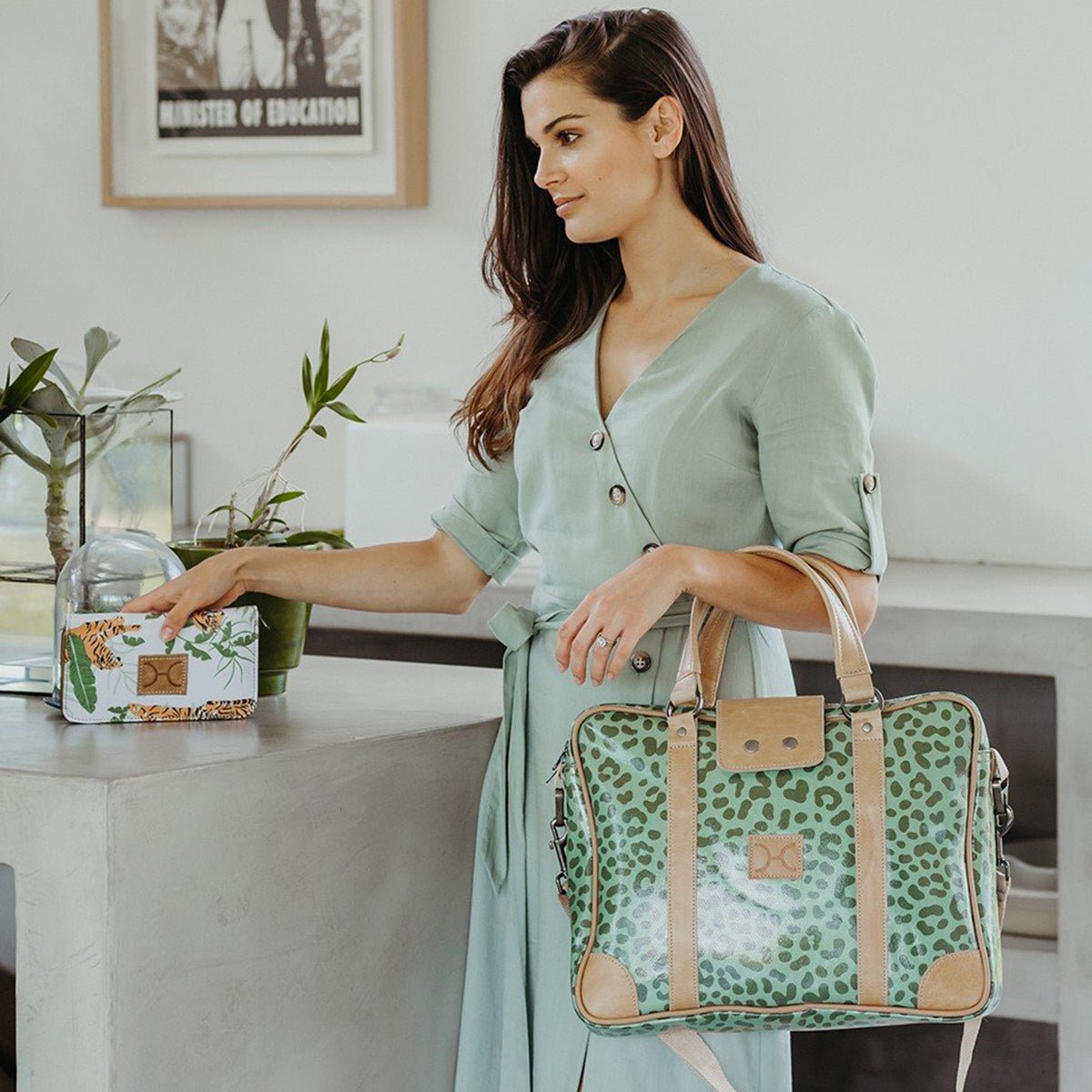 Laptop Bag 15’ | Laminated Fabric Laptop Fabric Bag by Thandana