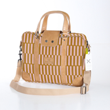 Laptop Bag 15’ | Laminated Fabric India - Sunset / Chunky Zip (new) Laptop Fabric Bag by Thandana