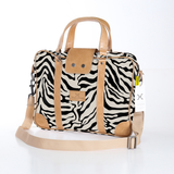 Laptop Bag 15’ | Laminated Fabric Nomad Stripe - Pitch / Chunky Zip (new) Laptop Fabric Bag by Thandana