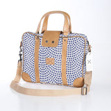Laptop Bag 15’ | Laminated Fabric Scale Away - Blue / Chunky Zip (new) Laptop Fabric Bag by Thandana