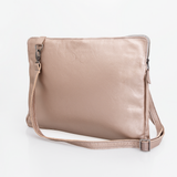 Laptop Sling 15’ | Genuine Leather Champagne Leather / Gunmetal (default) Laptop Bag Leather by Thandana