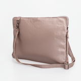 Laptop Sling 15’ | Genuine Leather Rose Gold Leather / Gunmetal (default) Laptop Bag Leather by Thandana