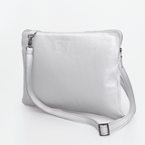Laptop Sling 15’ | Genuine Leather Silver Leather / Gunmetal (default) Laptop Bag Leather by Thandana