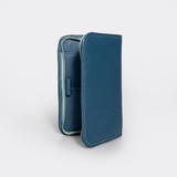 Large Travel Wallet | Genuine Leather | Corporate Aqua Leather Travel Wallet Leather by Thandana