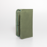 Large Travel Wallet | Genuine Leather | Corporate Green Leather Travel Wallet Leather by Thandana