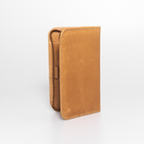 Large Travel Wallet | Genuine Leather | Corporate Hazelnut Leather Travel Wallet Leather by Thandana