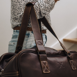 Large Weekender Luggage | Genuine Leather Large Weekender Luggage Bag by Thandana