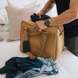 Large Weekender Luggage | Genuine Leather Large Weekender Luggage Bag by Thandana
