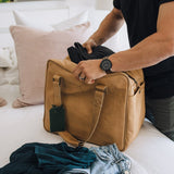 Large Weekender Luggage | Genuine Leather Large Weekender Luggage Bag by Thandana