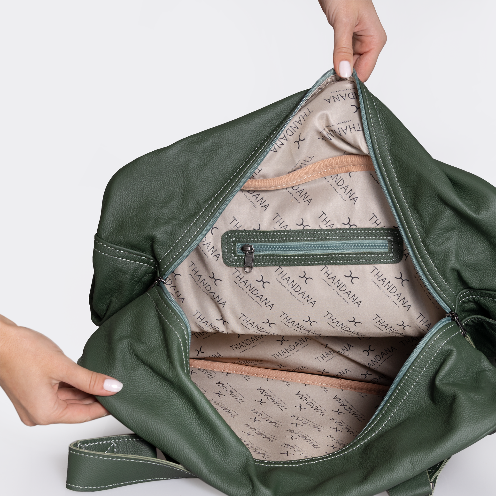 Large Weekender Luggage | Genuine Leather Large Weekender Luggage Bag by Thandana
