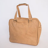 Large Weekender Luggage | Genuine Leather Hazelnut Leather Large Weekender Luggage Bag by Thandana