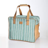 Large Weekender Luggage | Laminated Fabric with Genuine Leather Large Weekender Luggage Bag by Thandana