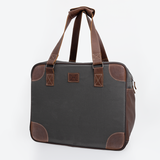 Large Weekender Luggage | Wax Canvas with Genuine Leather Large Weekender Luggage Bag by Thandana